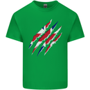 Gym The Union Jack Flag Claw Effect UK Kids T-Shirt Childrens Irish Green