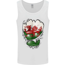 Gym The Welsh Flag Ripped Muscles Wales Mens Vest Tank Top White