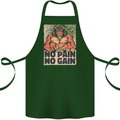 Gym Tiger No Pain No Gain Training Top Cotton Apron 100% Organic Forest Green