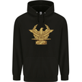 Gym Training Top Bodybuilding SPQR Childrens Kids Hoodie Black