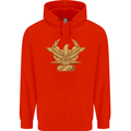Gym Training Top Bodybuilding SPQR Childrens Kids Hoodie Bright Red