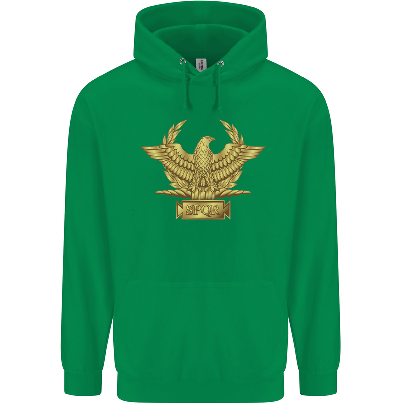 Gym Training Top Bodybuilding SPQR Childrens Kids Hoodie Irish Green