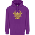 Gym Training Top Bodybuilding SPQR Childrens Kids Hoodie Purple