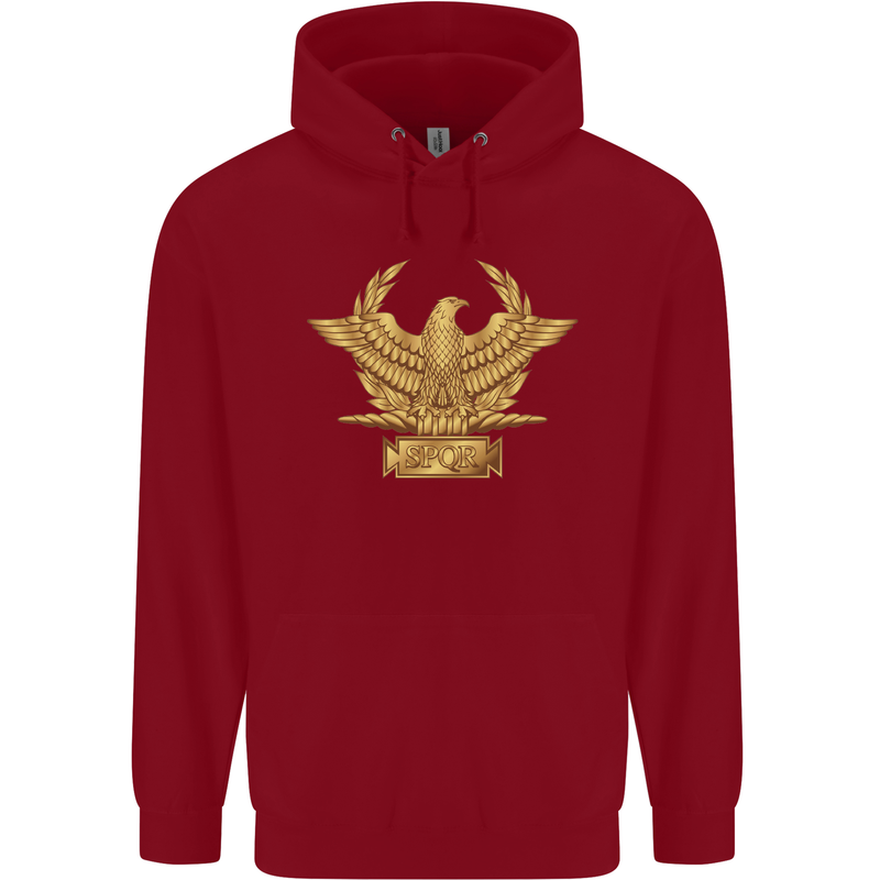 Gym Training Top Bodybuilding SPQR Childrens Kids Hoodie Red