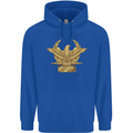 Gym Training Top Bodybuilding SPQR Childrens Kids Hoodie Royal Blue