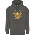 Gym Training Top Bodybuilding SPQR Childrens Kids Hoodie Storm Grey