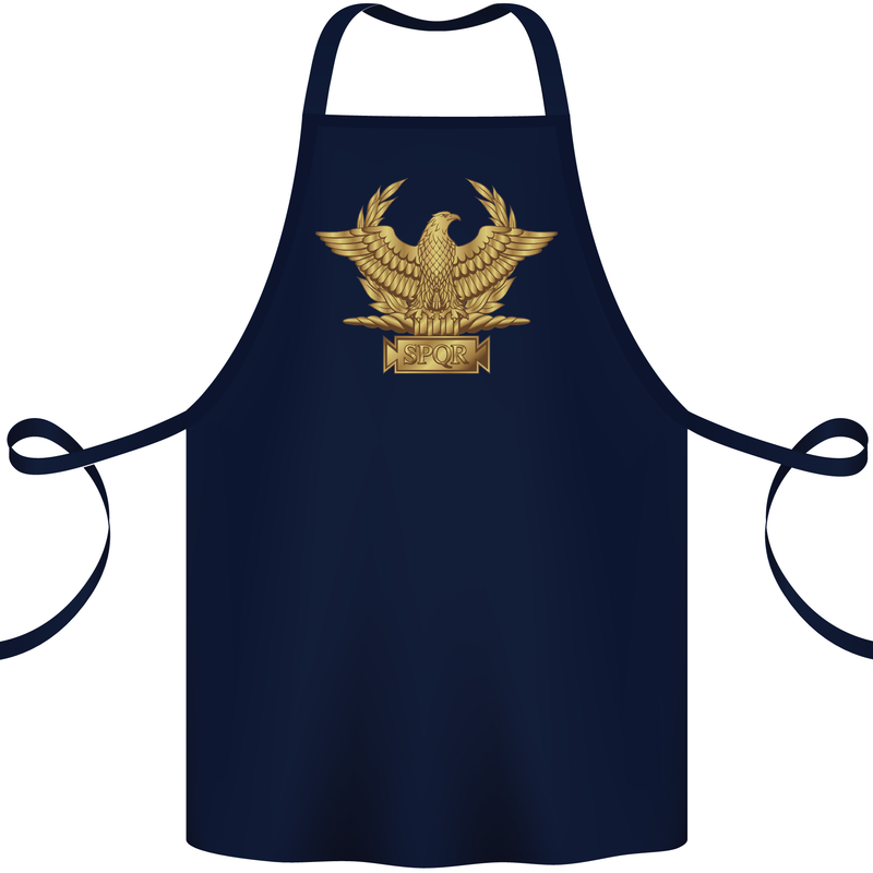 Gym Training Top Bodybuilding SPQR Cotton Apron 100% Organic Navy Blue