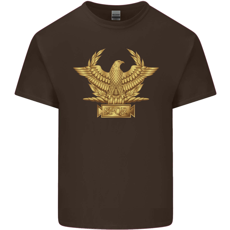 Gym Training Top Bodybuilding SPQR Kids T-Shirt Childrens Chocolate