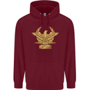 Gym Training Top Bodybuilding SPQR Mens 80% Cotton Hoodie Maroon