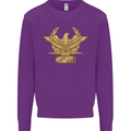 Gym Training Top Bodybuilding SPQR Mens Sweatshirt Jumper Purple