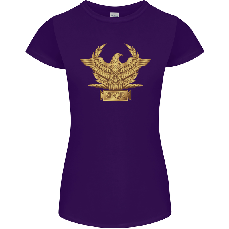Gym Training Top Bodybuilding SPQR Womens Petite Cut T-Shirt Purple