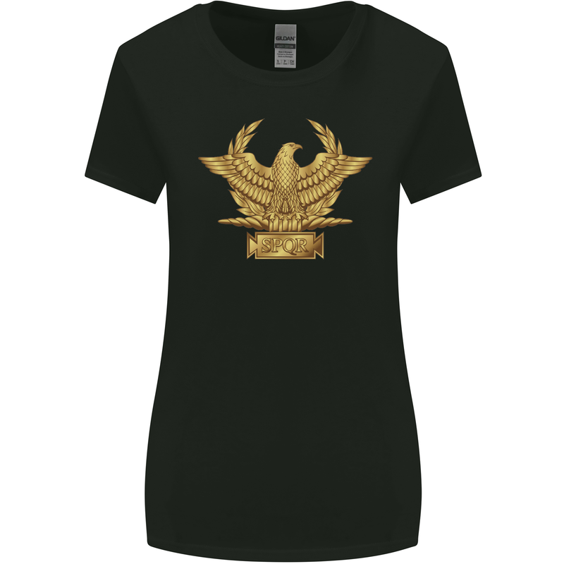 Gym Training Top Bodybuilding SPQR Womens Wider Cut T-Shirt Black
