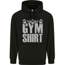Gym Training Top Bodybuilding Weightlifting Childrens Kids Hoodie Black