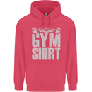 Gym Training Top Bodybuilding Weightlifting Childrens Kids Hoodie Heliconia