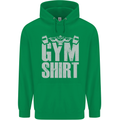 Gym Training Top Bodybuilding Weightlifting Childrens Kids Hoodie Irish Green