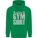 Gym Training Top Bodybuilding Weightlifting Childrens Kids Hoodie Irish Green