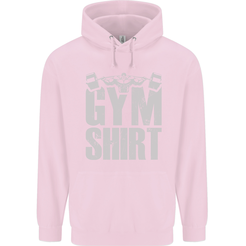 Gym Training Top Bodybuilding Weightlifting Childrens Kids Hoodie Light Pink