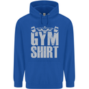 Gym Training Top Bodybuilding Weightlifting Childrens Kids Hoodie Royal Blue