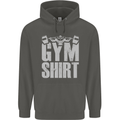 Gym Training Top Bodybuilding Weightlifting Childrens Kids Hoodie Storm Grey