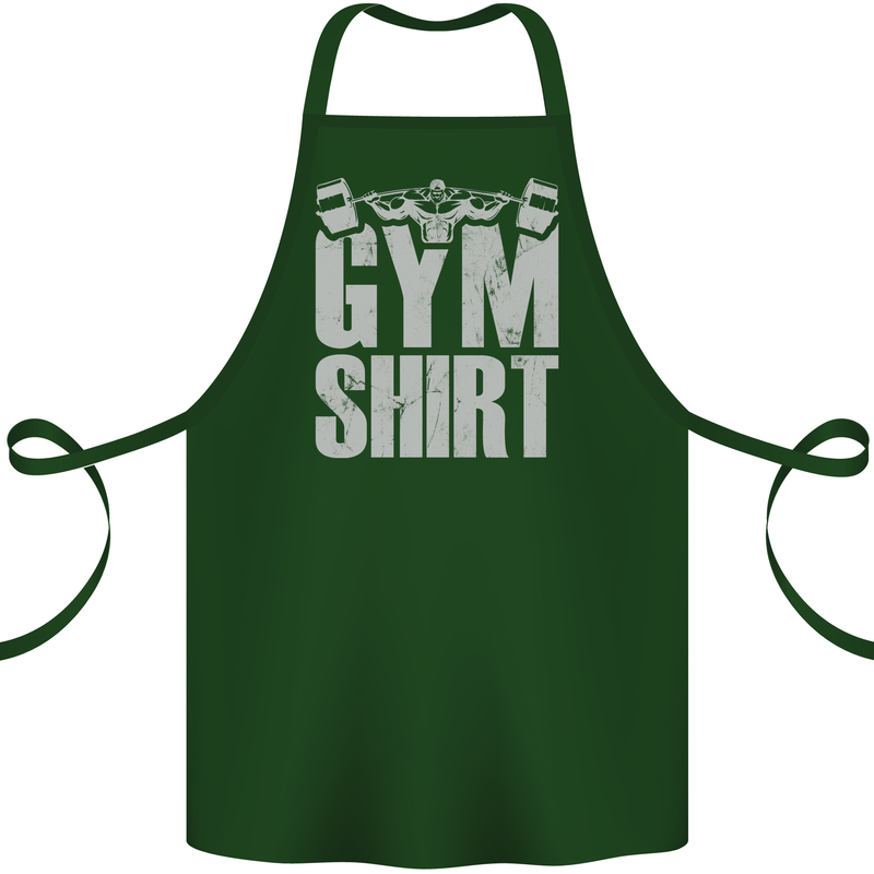 Gym Training Top Bodybuilding Weightlifting Cotton Apron 100% Organic Forest Green