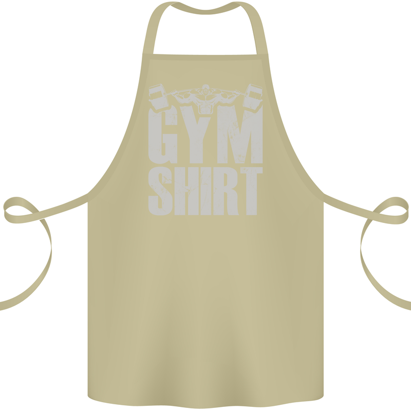 Gym Training Top Bodybuilding Weightlifting Cotton Apron 100% Organic Khaki