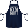 Gym Training Top Bodybuilding Weightlifting Cotton Apron 100% Organic Navy Blue