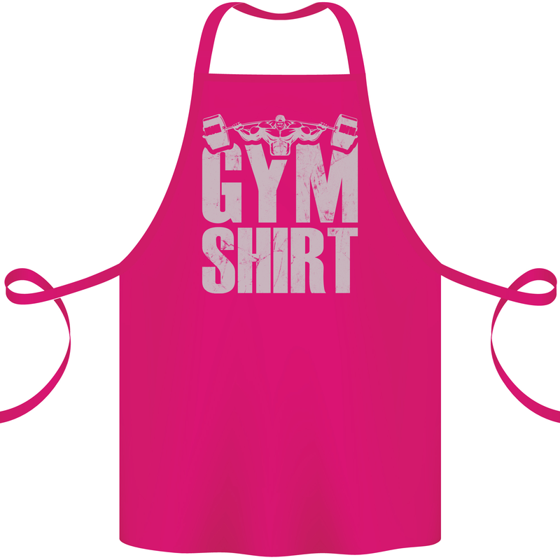 Gym Training Top Bodybuilding Weightlifting Cotton Apron 100% Organic Pink