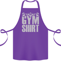 Gym Training Top Bodybuilding Weightlifting Cotton Apron 100% Organic Purple