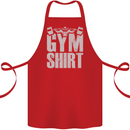 Gym Training Top Bodybuilding Weightlifting Cotton Apron 100% Organic Red