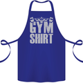 Gym Training Top Bodybuilding Weightlifting Cotton Apron 100% Organic Royal Blue