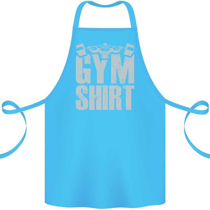 Gym Training Top Bodybuilding Weightlifting Cotton Apron 100% Organic Turquoise