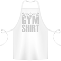 Gym Training Top Bodybuilding Weightlifting Cotton Apron 100% Organic White