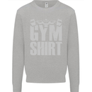 Gym Training Top Bodybuilding Weightlifting Kids Sweatshirt Jumper Sports Grey