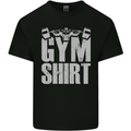 Gym Training Top Bodybuilding Weightlifting Kids T-Shirt Childrens Black