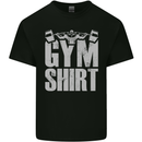 Gym Training Top Bodybuilding Weightlifting Kids T-Shirt Childrens Black