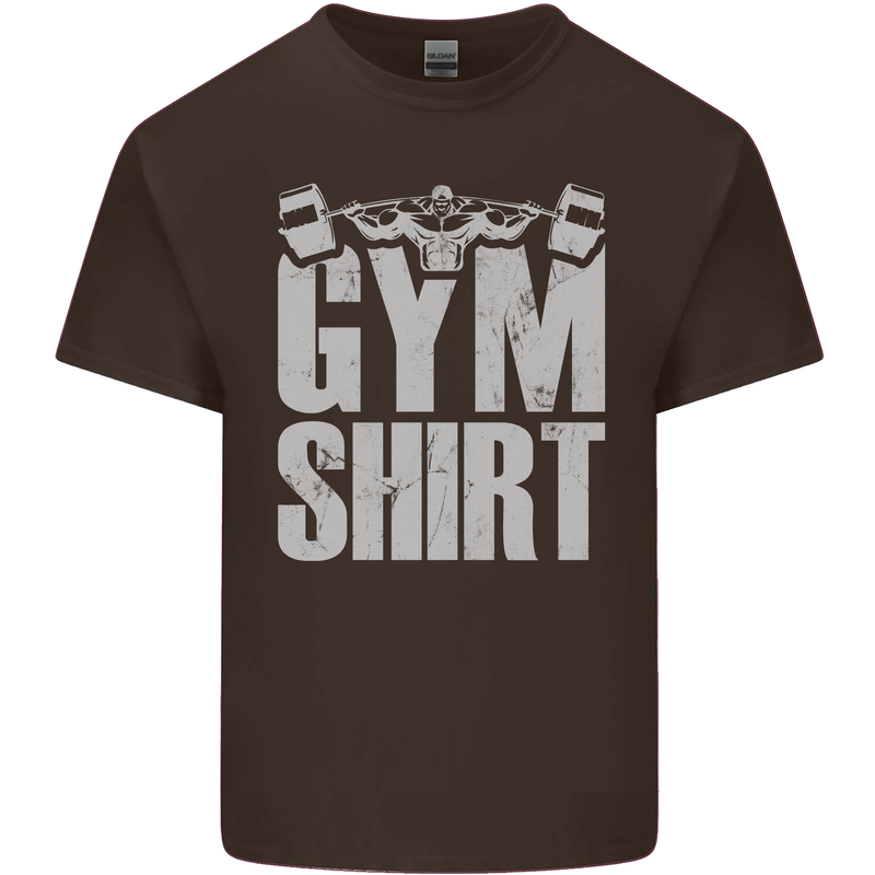Gym Training Top Bodybuilding Weightlifting Kids T-Shirt Childrens Chocolate