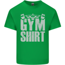 Gym Training Top Bodybuilding Weightlifting Kids T-Shirt Childrens Irish Green