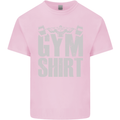 Gym Training Top Bodybuilding Weightlifting Kids T-Shirt Childrens Light Pink