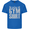 Gym Training Top Bodybuilding Weightlifting Kids T-Shirt Childrens Royal Blue