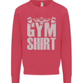 Gym Training Top Bodybuilding Weightlifting Mens Sweatshirt Jumper Heliconia