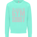 Gym Training Top Bodybuilding Weightlifting Mens Sweatshirt Jumper Peppermint