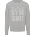 Gym Training Top Bodybuilding Weightlifting Mens Sweatshirt Jumper Sports Grey