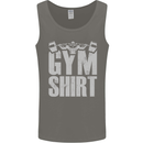 Gym Training Top Bodybuilding Weightlifting Mens Vest Tank Top Charcoal
