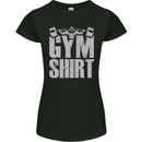 Gym Training Top Bodybuilding Weightlifting Womens Petite Cut T-Shirt Black