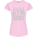 Gym Training Top Bodybuilding Weightlifting Womens Petite Cut T-Shirt Light Pink