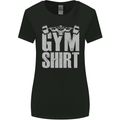 Gym Training Top Bodybuilding Weightlifting Womens Wider Cut T-Shirt Black