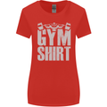 Gym Training Top Bodybuilding Weightlifting Womens Wider Cut T-Shirt Red