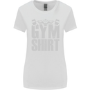 Gym Training Top Bodybuilding Weightlifting Womens Wider Cut T-Shirt White