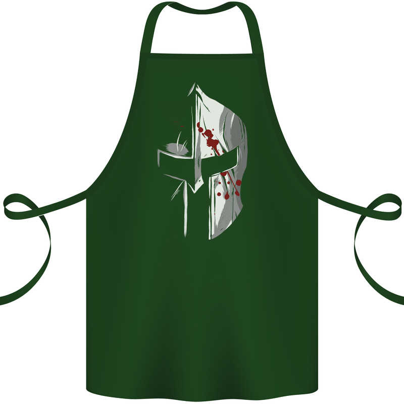 Gym Training Top Spartan Helmet MMA Cotton Apron 100% Organic Forest Green