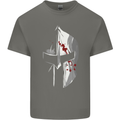 Gym Training Top Spartan Helmet MMA Kids T-Shirt Childrens Charcoal